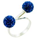 Ring Silver Cluster Balls 8mm