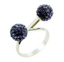 Ring Silver Cluster Balls 8mm