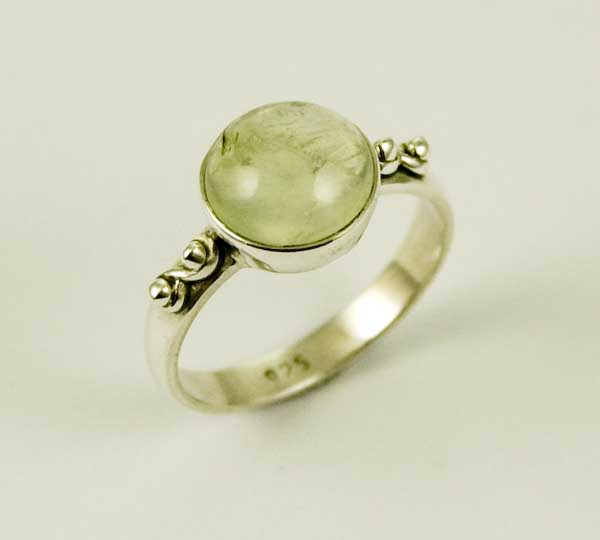 Ring Silver Circle Peridot