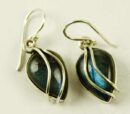 Silver Earring Tear Drop L2.7c