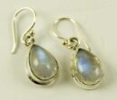 Silver Earring Tear Drop L2.5