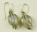 Silver Earring Tear Drop L2.7c