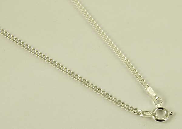 Chain Silver Curb 20 Inch