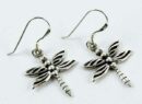 Earring Silver Dragonfly