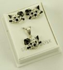 Silver Pendant And Earring Set