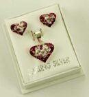 Silver Pendant And Earring Set