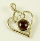 Pendant Silver Garnet