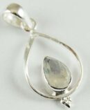 Pendant Silver Moonstone Cut