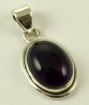 Silver Pendant Oval Stone