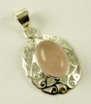 Silver Pendant Oval Stone