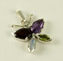 Pendant Silver Butterfly Mixed