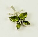 Pendant Silver Butterfly Peridot