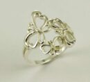 Ring Silver Cut Butterflies