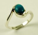 Silver Ring Turquoise Oval