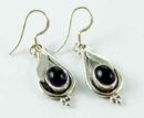 Earring Teardrop With Amethyst
