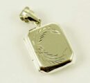 Pendant Silver Locket Rectangle