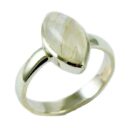 Silver Ring Moonstone Tear Drop