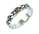 Ring Silver Band Celtic Weave W0.5cm