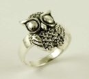 Ring Silver Owl