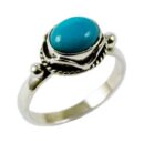Silver Ring Turquoise Oval