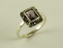 Ring Silver Amethyst 11.5mm