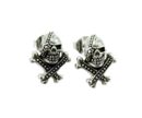 Earring Silver Stud Skull
