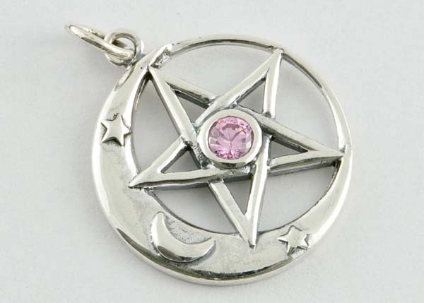 Pendant Silver Moon 26mm