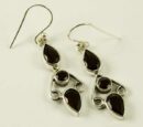Silver Earring Double Drop L4c