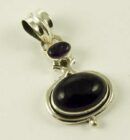 Silver Pendant Double Oval