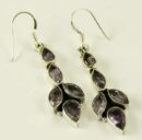 Silver Earring Leaves L5cm