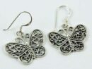 Earring Silver Butterfly Fancy Design