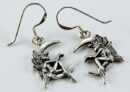 Earring Silver Fairy On Moon