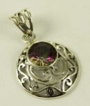 Silver Pendant Mystic Quartz L4cm