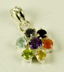 Silver Pendant Chakra Flower