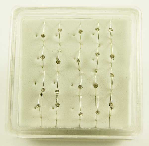 Nose Ring Clear Stones 20pcs