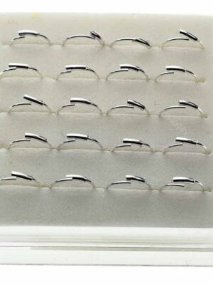 Nose Stud Silver Hoop 20pcs