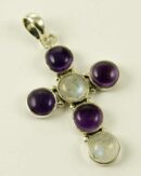 Silver Pendant Cross Shape
