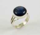 Ring Silver Circle Kyanite Stone