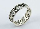 Ring Silver Band Celtic Cut