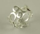 Ring Silver Band Of Circles