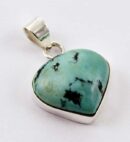 Pendant Silver Tear Drop Turquoise Cab