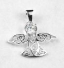 Silver Pendant Fairy Clear