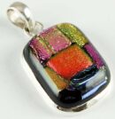 Pendant Silver Decorlic Glass Large