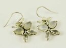 Earring Silver Butterfly Moonstone