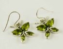 Earring Silver Butterfly Peridot