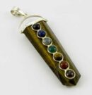 Pendant Silver Chakra Tiger Eye