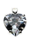 Silver Pendant Stone Clear