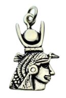 Pendant Silver Sun Queen 35mm