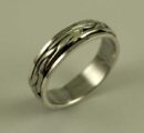 Ring Silver Rope Spinner