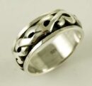 Ring Silver Band Twisted
